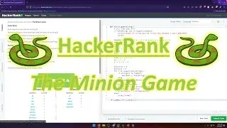 HackerRank (Python): The Minion Game
