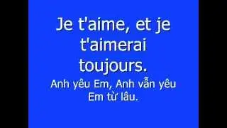 MAIN DANS LA MAIN, KARAOKE, PAROLES EN FRAN&Ccedil;AIS & EN VIETNAMIEN
