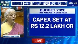 Budget 2026 Capex | Nirmala Sitharaman Budget Speech LIVE | Budget CAPEX | Budget LIVE