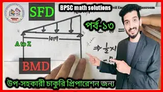 Basic Shear force and Bending moment diagram | Triangle loads SFD and BMD | civil government job