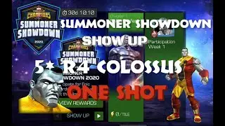 Summoner Showdown: Show Up||One Shot Silver Surfer with Rank 4 Colossus||Marvel Contest of Champions