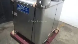 TranStore 304 Stainless Steel 350 Gallon Liquid Storage Tote Demonstration