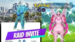 Origin Dialga & Palkia Raid invite Pok&eacute;mon Go ( Pok&eacute;mon Go Live 🔴 Sinnoh tour )