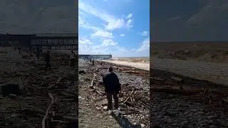 Батуми Чёрное море шторм, грязный берег #shorts