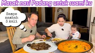 MASAK NASI PADANG UNTUK SUAMIKU SAMPE NAMBAH 3 KALI
