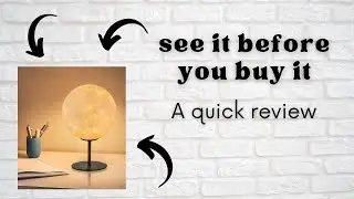 See It Before You Buy: Dimmable Moon Lamp Review 🌙