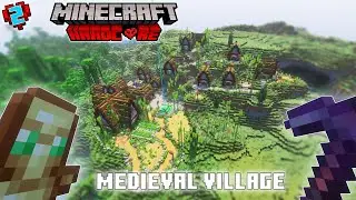 I build a MEDIEVAL VILLAGE in Minecraft Hardcore !! [HINDI]