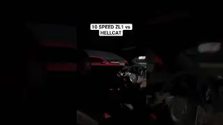 Hellcat vs 10 speed camaro ZL1 #hellcat #camarozl1