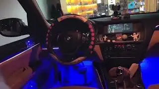 Dream flow running color symphony 18 led acrylic car ambient light with scanning feature