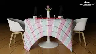 Cofee Tea table Blender Realistic render Animation | Blender Cloth Simulation | Blender mentaflow