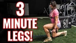 3 Minute LEG Workout - 6 BEST Exercises for STRONG, SEXY LEGS