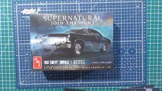 Meet The Winchesters AMT 1/25  SUPERNATURAL Chevy Impala from the TV Series , Unboxing and Updates