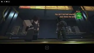 E- Girl tries to flirt with mega chad in Roblox Cyberpunk Nexus