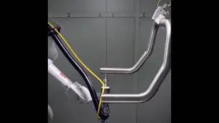Automatic robot arm laser cut steel tube