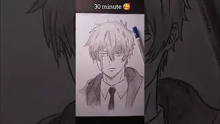 Drawing Lance crown 10sec, 10min, 10hrs from MASHLE: magic and muscles #shorts #art #anime
