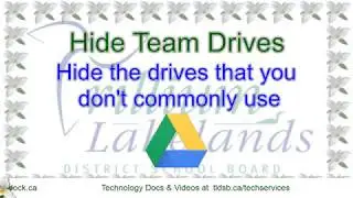 Hide Team Drives