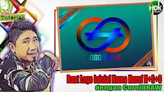 BUAT LOGO INISIAL NAMA HURUF H+G+O DI CORELDRAW | Logo Monogram | Tutorial CorelDraw