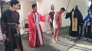 Via-Sacra 2025. Teatro Incena nas ruas do Parque Rio Branco.