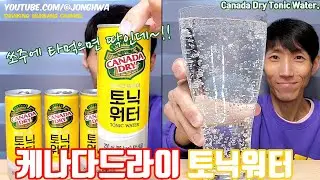 ASMR 케나다드라이 토닉워터 드링킹 먹방ASMR Canada Dry Tonic water Eating Drinking show mukbang