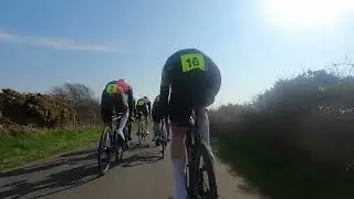 Last lap shenanigans at the back to the Bikestyle