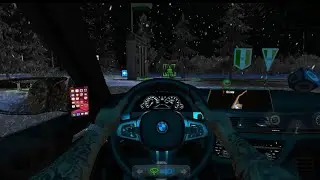 BMW M5 Realistic Night 🌃 Snowfall Drive ❄️ | Truck Simulator : Ultimate Gameplay (Android/iOS)