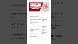 Aibe 20 big change | Aibe 20 date Reschedule #aibe20 #examdate #aibe2025