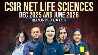 CSIR NET Life Sciences 2025-26 | Complete Recorded Batch for Dec 2025 & June 2026 Exams | VedPrep