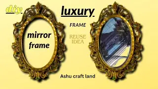 Old Mirror Makeover Ideas🔎 Easy Diy Mirror Frame🔎 Mirror Decoration Ideas🔎 Diy Wall Decoration Ideas