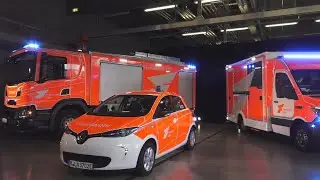 Exklusiv: Neues Logo + Elektrofahrzeug der Feuerwehr K&ouml;ln am 28.10.20 + O-Ton