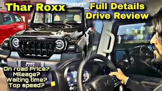Thar Roxx 5 door Details video || first Drive Review || on road price,features,top model , Miledge