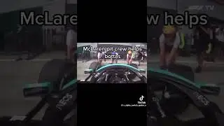 Mclaren pit crew helping Bottas after he spun in the pitlane🤩👏 #f1 #f1shorts #formula1