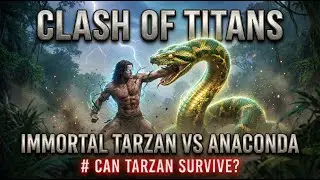 Clash of Titans: Immortal Tarzan vs Anaconda # Can Tarzan Survive? #SuperHero #SuperBoy #SuperGirl