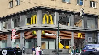 McDonald's in Prague Breakfast Menu Items Tour