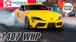 1487 WHP Toyota Supra A90 GR | 1/4 Mile in 7.77 Seconds with 295 Km/h (183 mph)