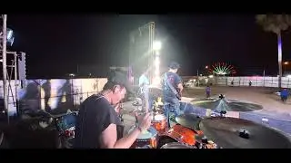 สาวฮอนด้าเวฟ  drum cam อาร์ตี้ วงน้ำหอม sound check คอนเสิร์ตร็อคอันตราย