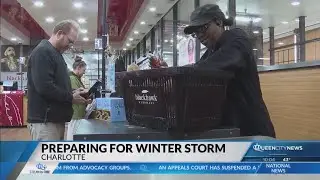 Charlotte residents stock up on supplies as winter storm approaches