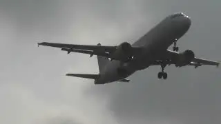 Vueling Airbus A320-216 landing at Turin Caselle Airport TRN from Barcelona Int'l Airport BCN
