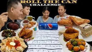 ROLL THE CAN CHALLENGE || FAMILY CHALLENGE || FOOD CHALLENGE