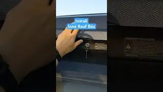 How to put on inno roof box. #roofbox #subaruoutback