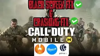 Call of duty mobile black screen fix,crashing fix in phoenix Os Remix os ,prime os and android