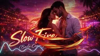 Slow Fire (Baila Conmigo) 🌙🔥 | Romantic Latin Club Song | English Spanish Dance Vibes