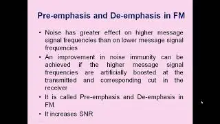 18 -7- 2020 Pre-emphasis and De-emphasis in FM, NBFM and WBFM