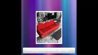 Mid Century Modern Red Velvet Sofa Sleeper