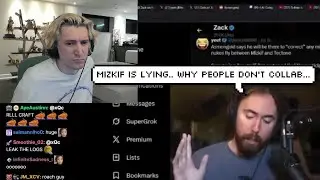 xQc отреагировал на предупредительный выстрел Асмонголда в Мизкиф