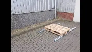 Pallet rollerbanen met een lengte van 2 meter geschikt voor alle maten pallets