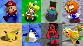 100 Characters Game Over Animations