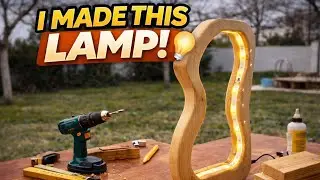 I Turned a Block of Wood Into a Beautiful LED Lamp