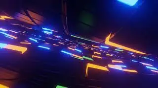 High Definition Colorful Waves Lights Tunnel Relaxing Visuals HD Screensaver