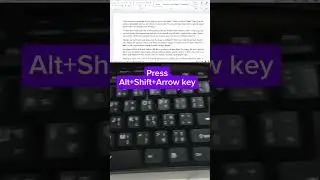 Shortcut Key to Move Paragraph Up Down in Microsoft Word #shortcutkeys #shortsfeed #shorts #ytshort