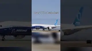 Crazy brake test | #aviation #avgeek #aviationlovers #plane #777x #pilot #shorts #boeing #brakes